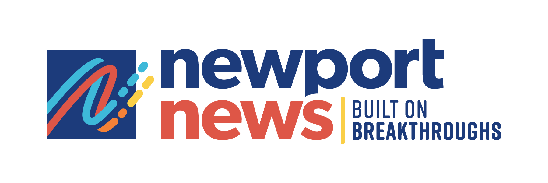 Color newport news logo with tagline 