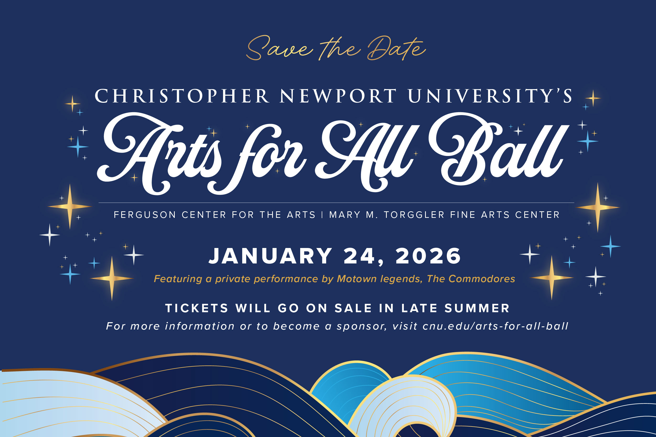 Save The Date | Arts for All Ball | January 24, 2026, Torggler Fine Arts Center