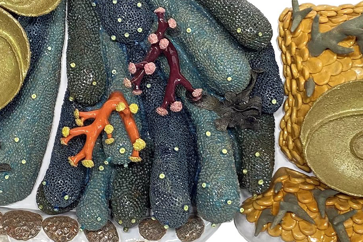 Coral sculpture by artist Courtney Mattison