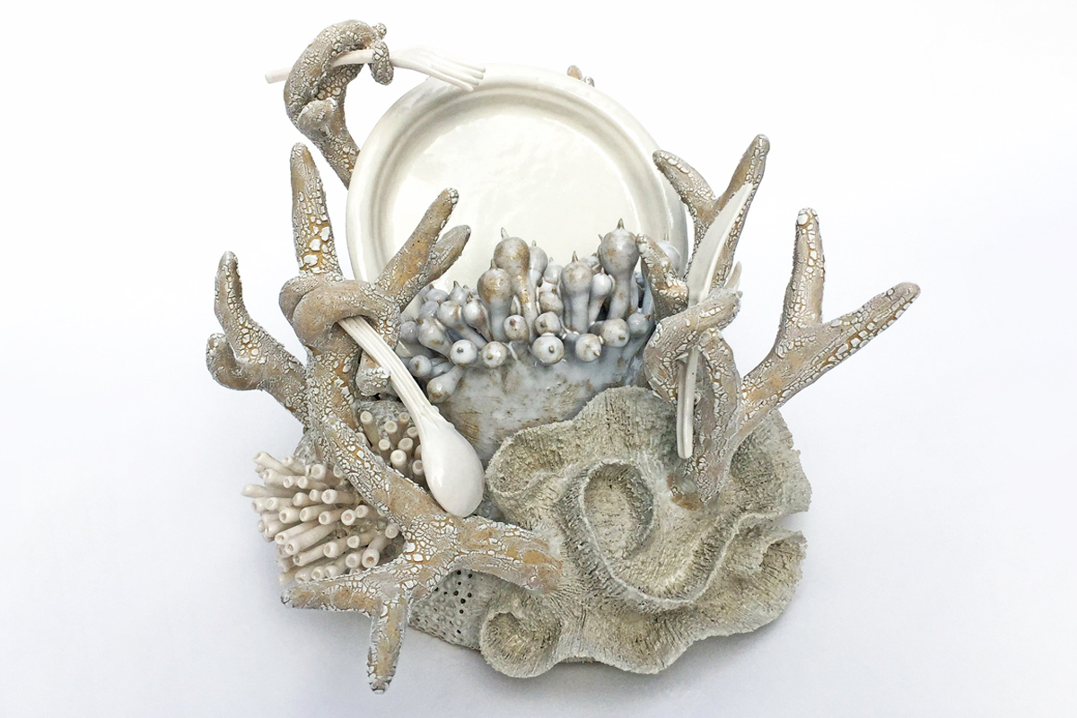 Coral sculpture by artist Courtney Mattison
