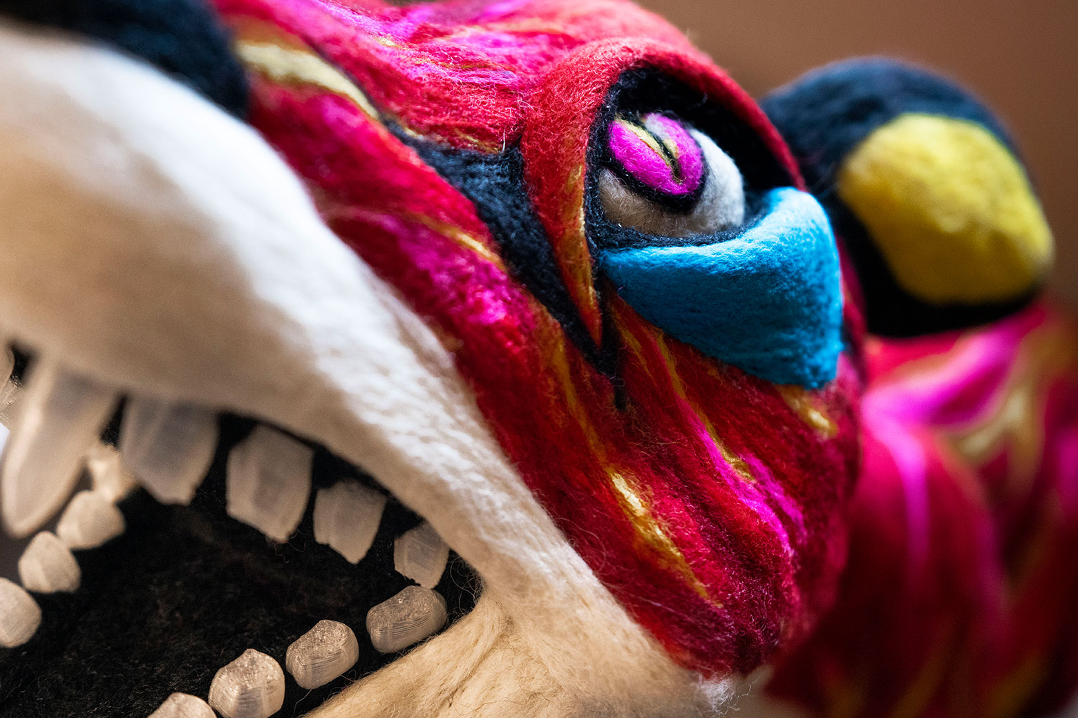 An abstract painting using oils