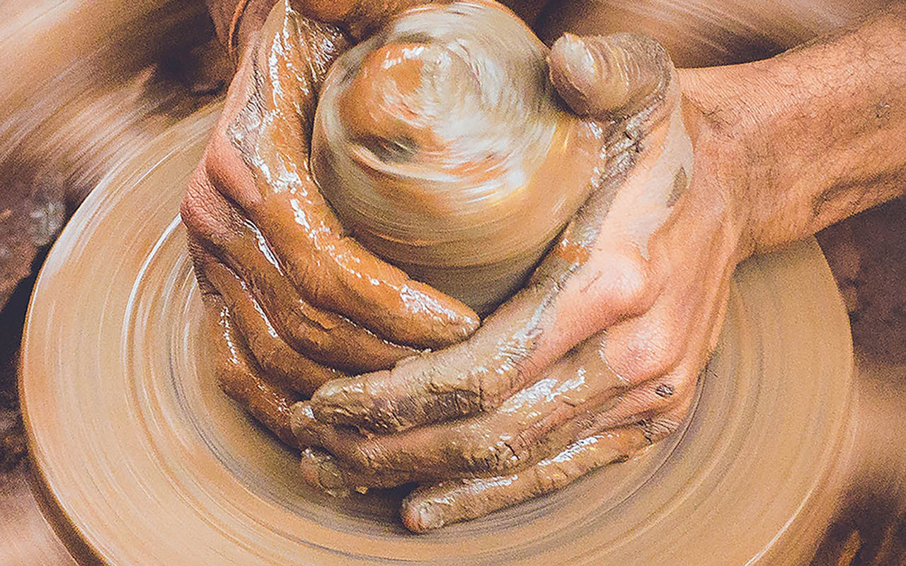 A stained glass humming bird