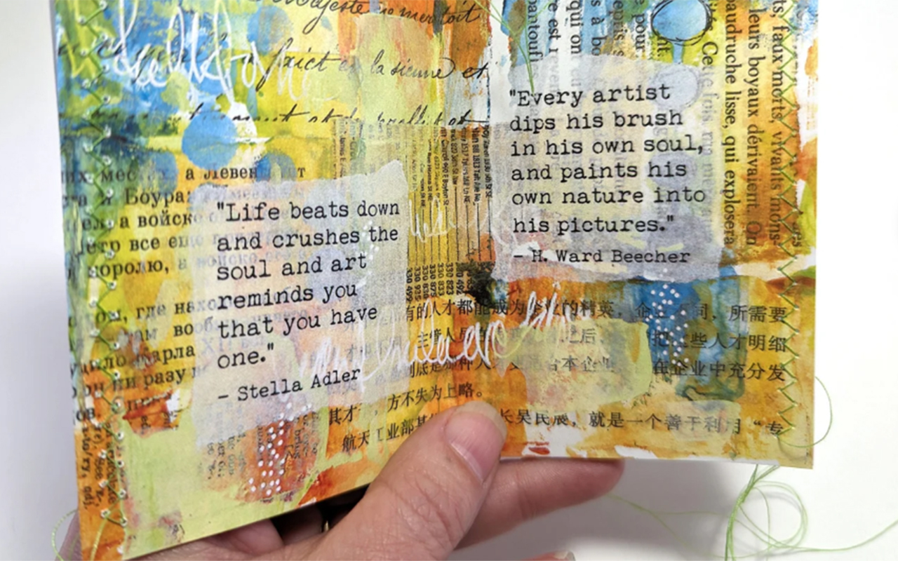 A stained glass humming bird